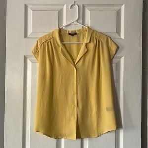 Yellow sheer blouse
